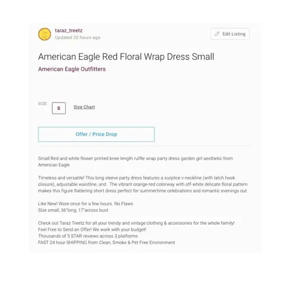 American Eagle Floral Wrap Dress & Skirt Bundle - Picture 10 of 10